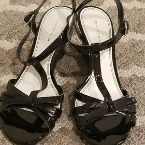 NEW Predictions black dress sandals with straps
